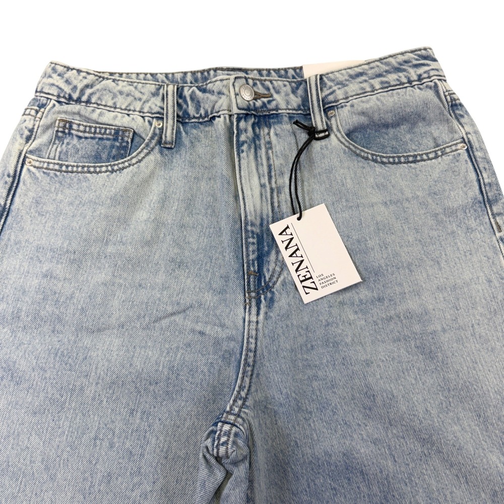 Zenana Women Light Wash High Rise Wide Leg Jeans Size 31 - 1251C5 - Picture 3 of 6